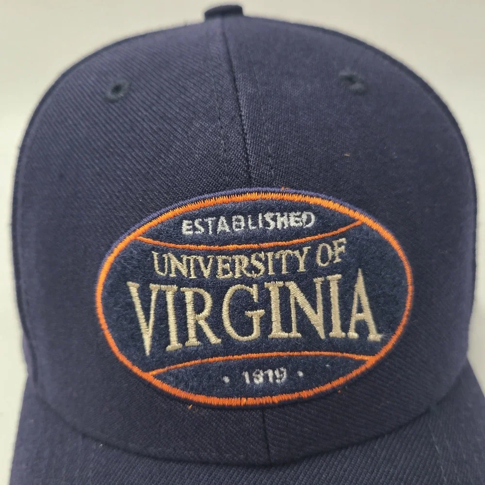 Vintage Virginia Cavaliers Hat Fitted 7 1/8‎ Twins Enterprise Blue NCAA Wool Men